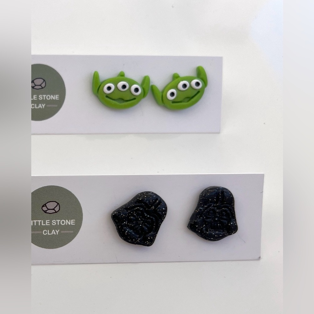 Little Stone Clay Intergalactic  Earrings